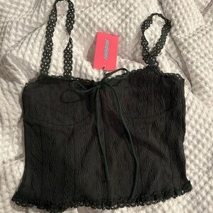 Edikted green Lace Tank Top